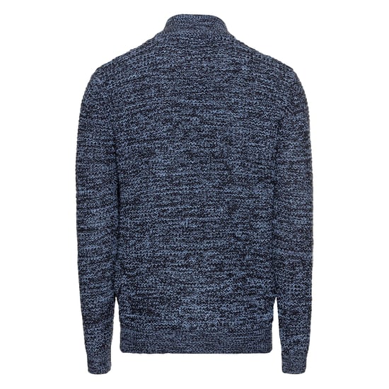 BRAVE SOUL Mens Cable Knitted Jumper Funnel Neck Warm Pullover Half Zip Sweater - Image 2