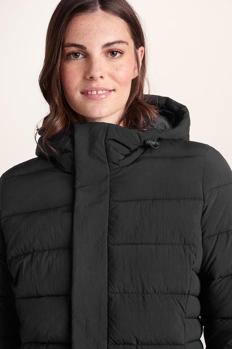 Kirkham Womens Padded Long Jacket - Black - Image 6