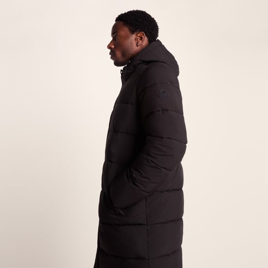 Preece Mens Padded Long Jacket - Black - Image 5