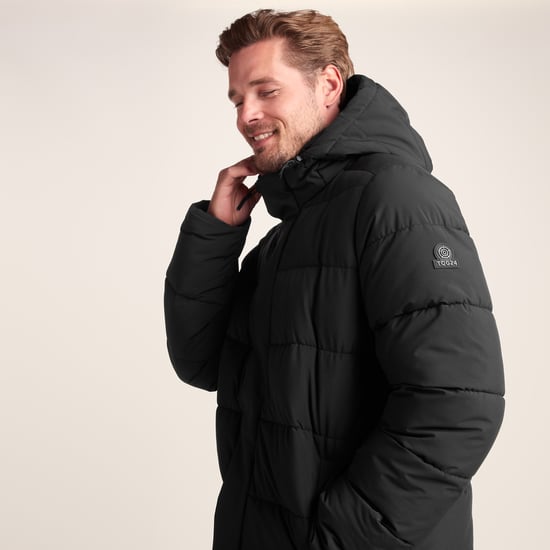 Tunnard Mens Padded Short Jacket - Black - Image 4