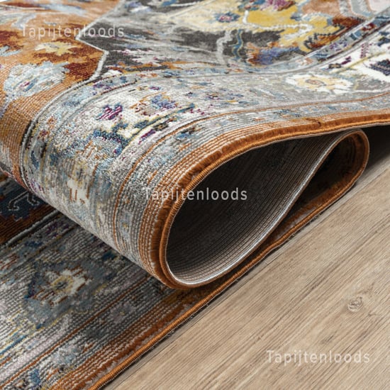 Muratap Picasso castana vintage vloerkleed terra / multi laagpolig- 80x150 - Image 3