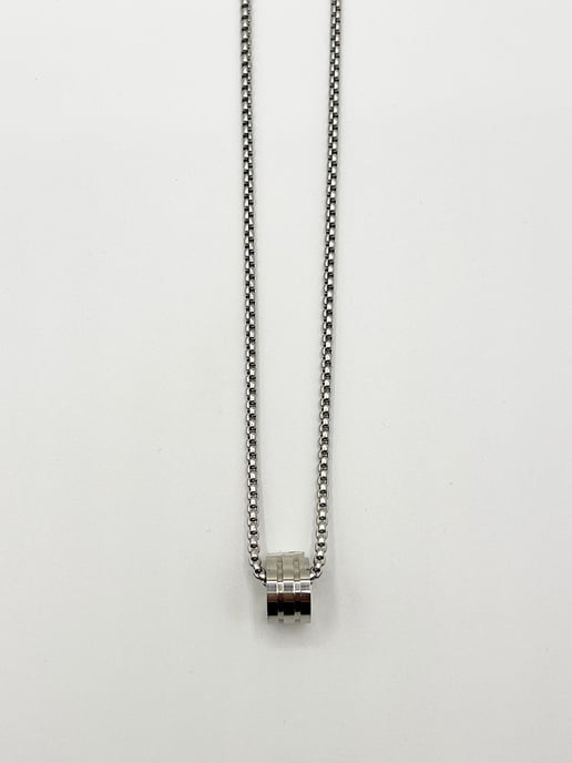 Chain Necklace with Ring Charm - Image 2