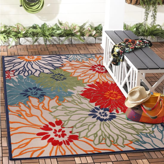 Muratap Binnen en buiten vloerkleed floral outdoor laagpolig tapijt 160x230 cm - Image 2