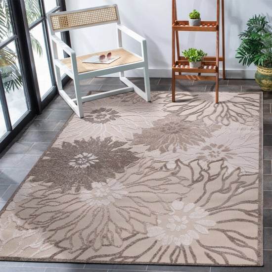 Muratap Binnen en buiten vloerkleed floral outdoor laagpolig tapijt 140x200 cm - Image 3