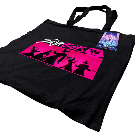 K-Pop Demon Hunters Saja Boys Tote Bag (Black/Pink) - Image 2
