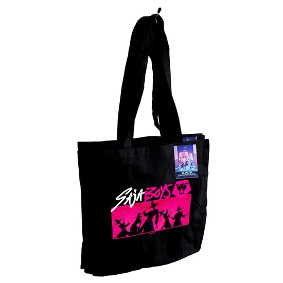 K-Pop Demon Hunters Saja Boys Tote Bag (Black/Pink) - Image 3
