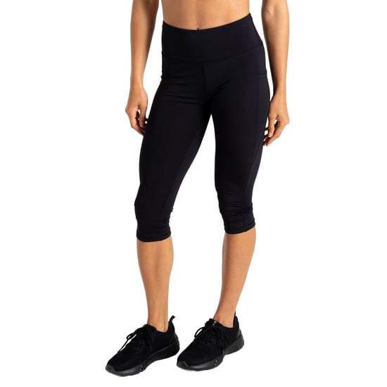 Dare 2B Womens/Ladies Influential II Plain 3/4 Leggings (Black) - Image 4