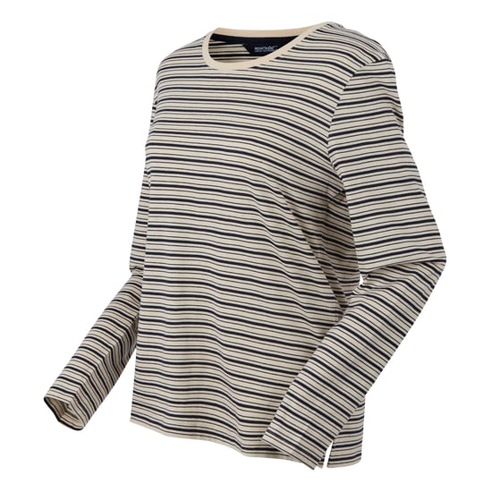Regatta Långärmad t-shirt - damer/kvinnor Federica (Ljus vanilj/Navy) - Image 3