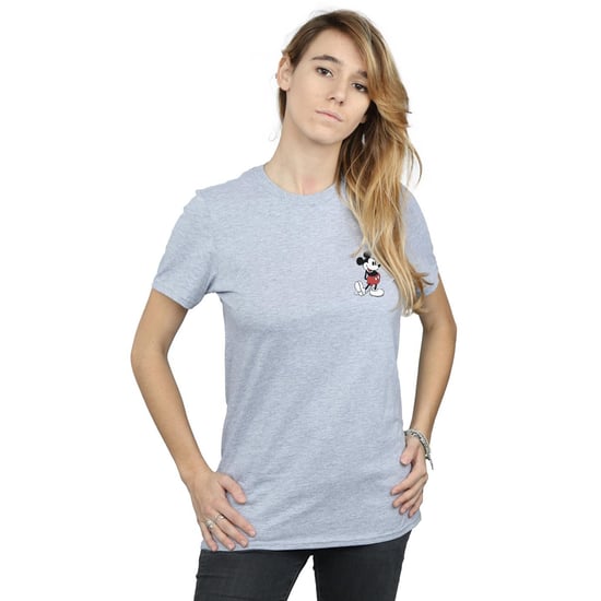 Disney Dames/Dames Mickey Mouse Kickin Retro Borst Katoenen Vriend T-shirt (Sportgrijs) - Image 2