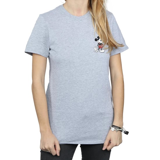 Disney Dames/Dames Mickey Mouse Kickin Retro Borst Katoenen Vriend T-shirt (Sportgrijs) - Image 3