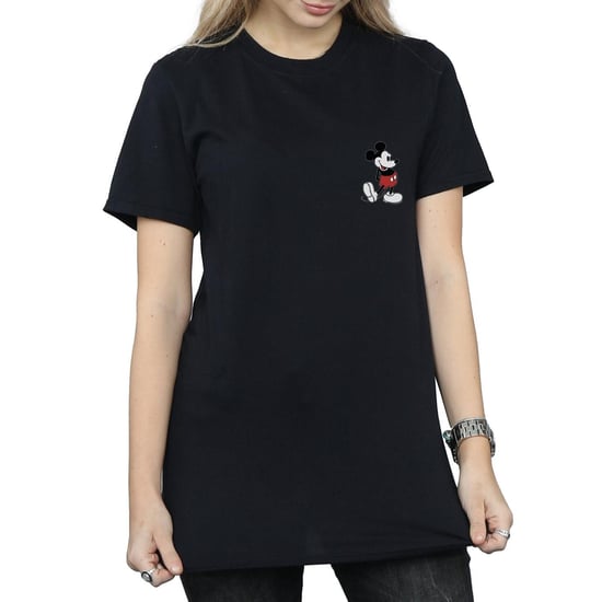 Disney Dames/Dames Mickey Mouse Kickin Retro Borst Katoenen Vriend T-shirt (Zwart) - Image 3