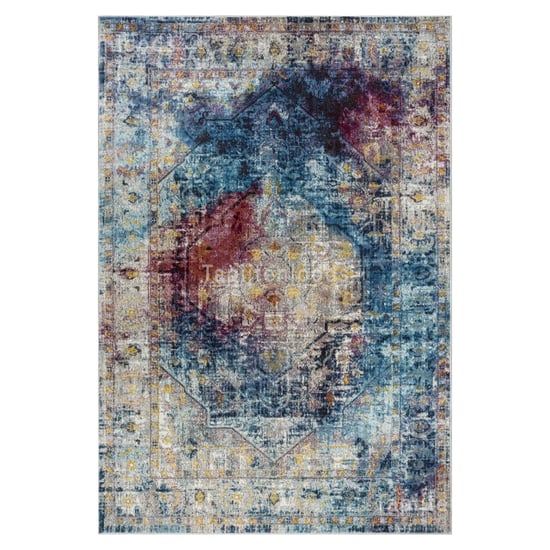 Muratap Picasso heriz vintage vloerkleed multi / blauw laagpolig- 160x230 - Image 3