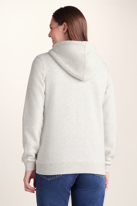 Mia Womens Zip Hoody - Oatmeal Marl - Image 2