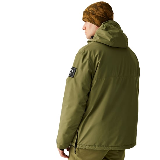 Dare 2B Mens Freeride II Colour Block Overhead Ski Jacket (Olive Green) - Image 4