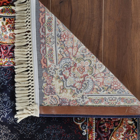 Muratap Isfahan oosters vloerkleed nain laagpolig klassiek vintage tapijt / navy / multi- 250x350 cm - Image 3