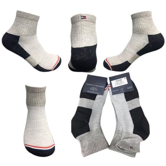 TOMMY HILFIGER Mens Ankle Socks 3 Pack Regular Trainer Soft Cotton Socks 6-10.5 - Image 4