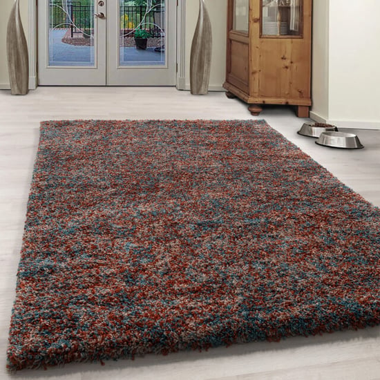 Muratap Rainbow soft shaggy hoogpolig vloerkleed terra- 160x230 cm - Image 1