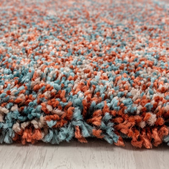 Muratap Rainbow soft shaggy hoogpolig vloerkleed terra- 160x230 cm - Image 3