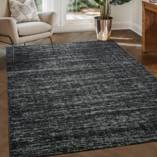 Muratap Relax oslo laagpolig effen vloerkleed modern tapijt zwart- 160x230 cm - Image 1