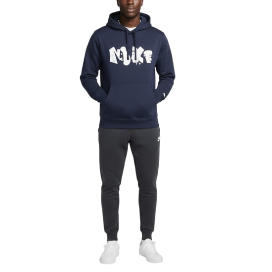 Nike Mens Hoodie Fleece Graphic Pullover Cotton Sportswear Hooded Sweatshirt - Image 1
