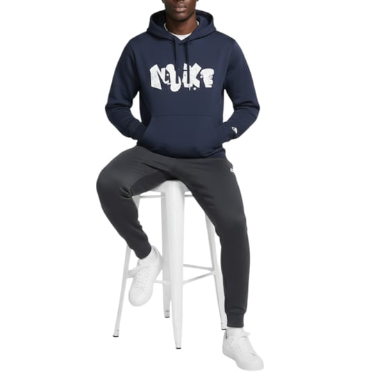 Nike Mens Hoodie Fleece Graphic Pullover Cotton Sportswear Hooded Sweatshirt - Image 5
