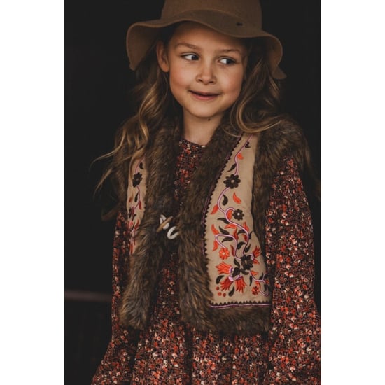 Looxs Revolution Gilet borduursels imitatie bont voor meisjes in de kleur - Image 4