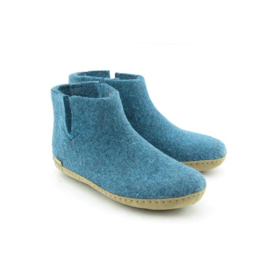Glerups Low boot leather sole g 06-petrol - Image 4