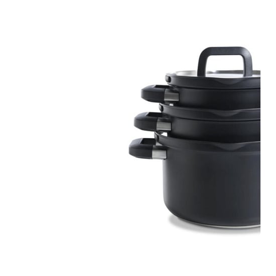 BK Cookware Bk flow cool black kookpannenset- 4 delig rvs veilig afgietsysteem - Image 4