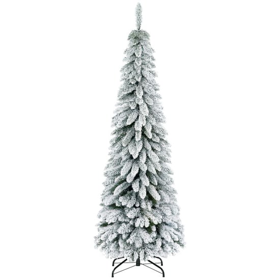 Homcom Kunstkerstboom smal met sneeuw 180 cm Ø74 cm - Image 1