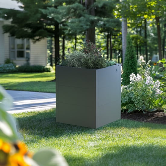 4gardenz ® plantenbak verhoogde bodem bloembak 50x50x60 cm antraciet - Image 2