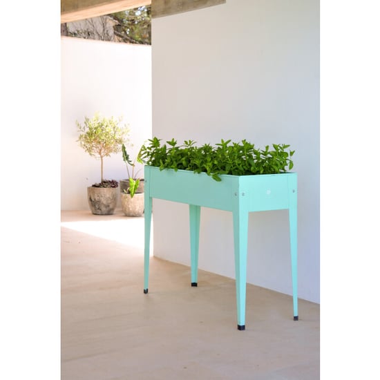 Herstera Garden Urban hoge plantenbak staal 100x40x84cm mint - Image 4