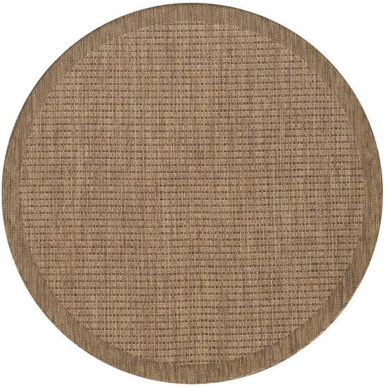 Muratap Solid binnen en buiten rond vloerkleed indoor & outdoor laagpolig effen beige- 160 cm rond - Image 5