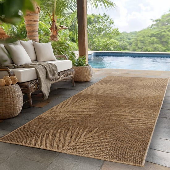 Muratap Timber buitenkleed – indoor & outdoor, jute-look vloerkleed, weerbestendig, - Image 1