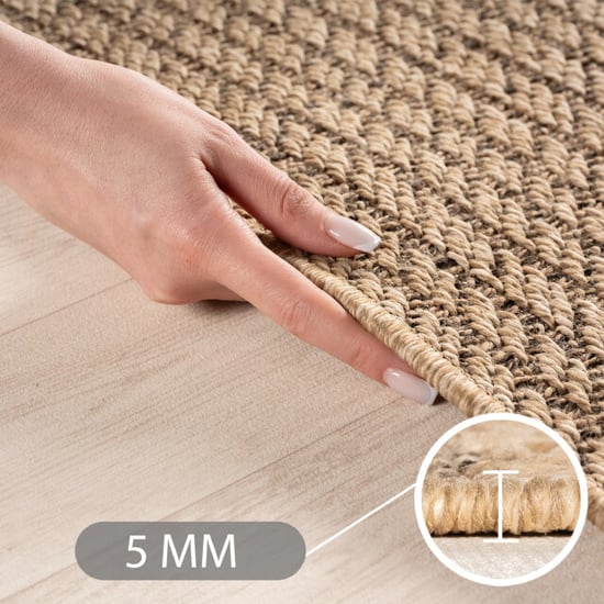 Muratap Timber style buitenkleed – indoor & outdoor, jute-look vloerkleed, - Image 5