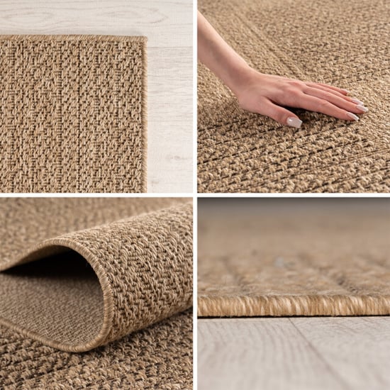 Muratap Timber lorium buitenkleed – indoor & outdoor, jute-look vloerkleed, - Image 3