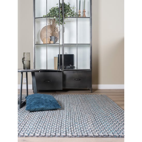 Veer Carpets Vloerkleed tino petrol 160 x 230 cm - Image 2