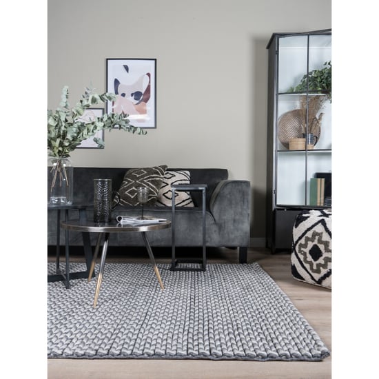 Veer Carpets Vloerkleed tino antraciet 160 x 230 cm - Image 4