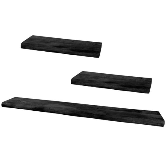 Home67 Wandplank pure mangohout set van 3 groot - Image 1
