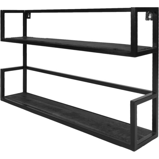 Home67 Wandplank vintage mangohout duo - Image 1