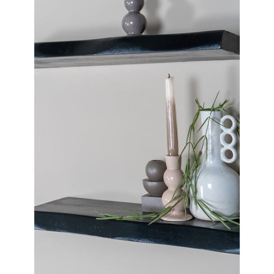 Home67 Wandplank pure mangohout set van 3 groot - Image 2