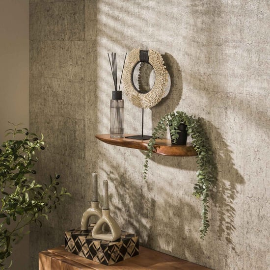 Hoyz wandplank 60cm organic massief acacia naturel - Image 1