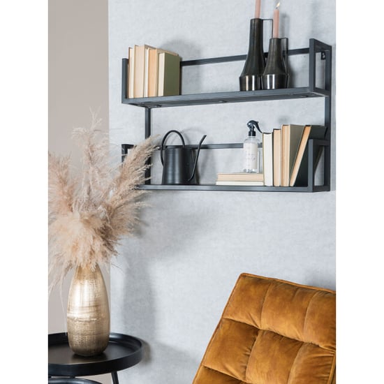 Home67 Wandplank vintage mangohout duo - Image 3