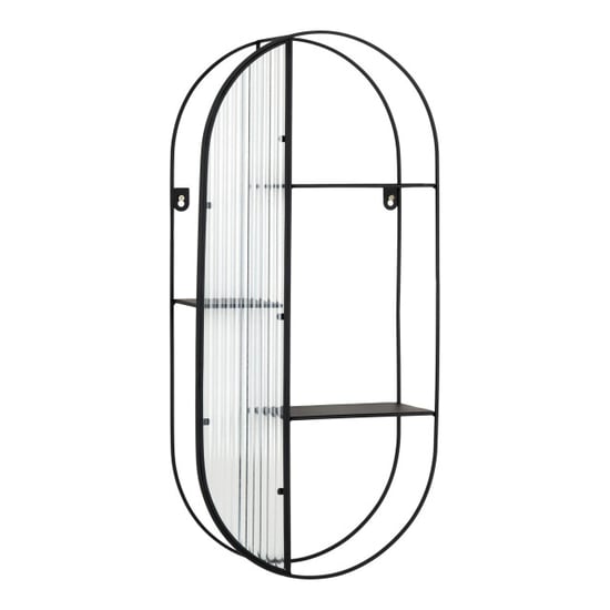 QUVIO Wandrek mila 3 planken staal glas - - Image 3