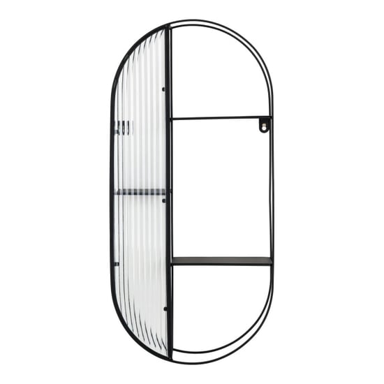 QUVIO Wandrek mila 3 planken staal glas - - Image 4