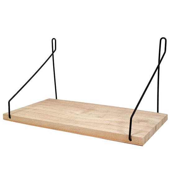 QUVIO Wandrekje van hout en staal en zwart - Image 2