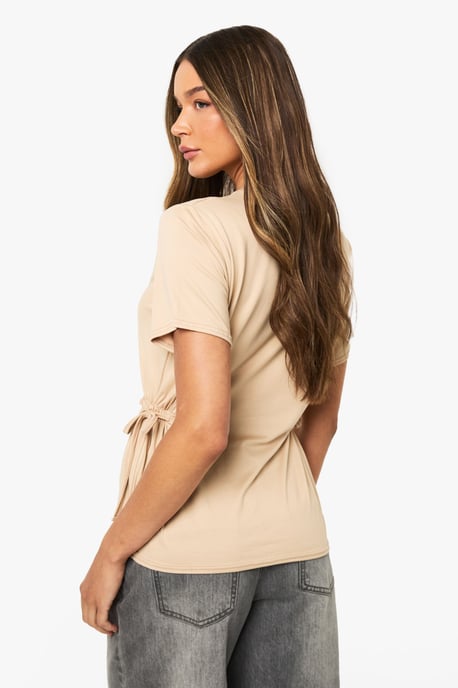 Ribbon Tie Waist T-Shirt - Image 2