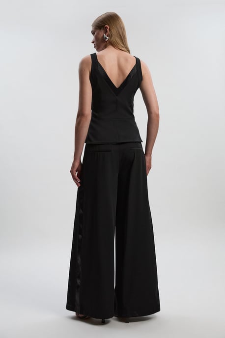 Tailored Tux Wide Leg Jumpsuit - Image 5