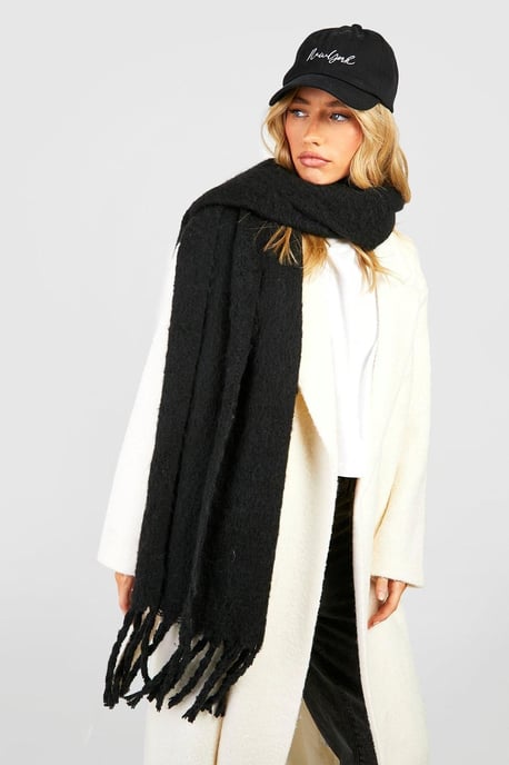 Chunky Soft Brush Fringe Scarf - Image 1