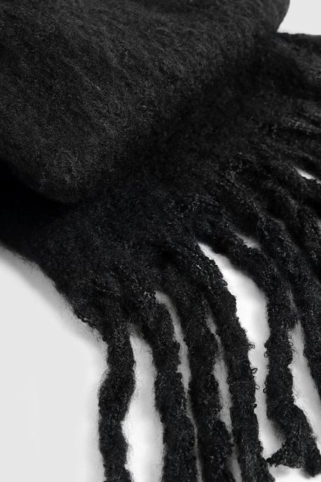 Chunky Soft Brush Fringe Scarf - Image 3