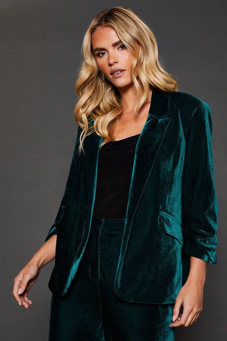 Petite Velvet Blazer - Image 1